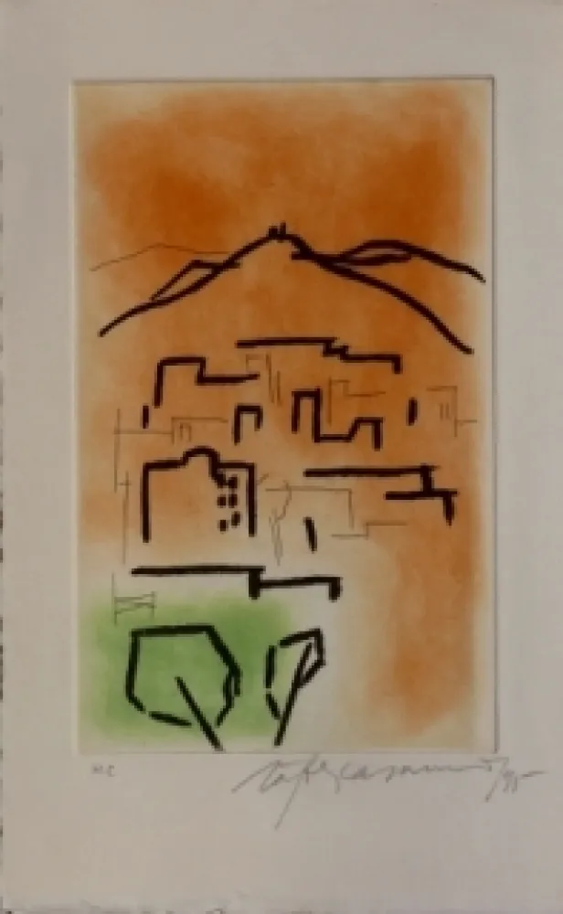 Lithografie Ràfols Casamada - Composition  3