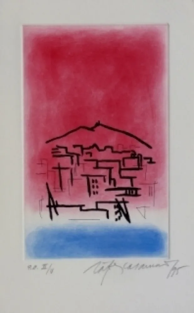 Ets En Aquatint Ràfols Casamada - Composition 4