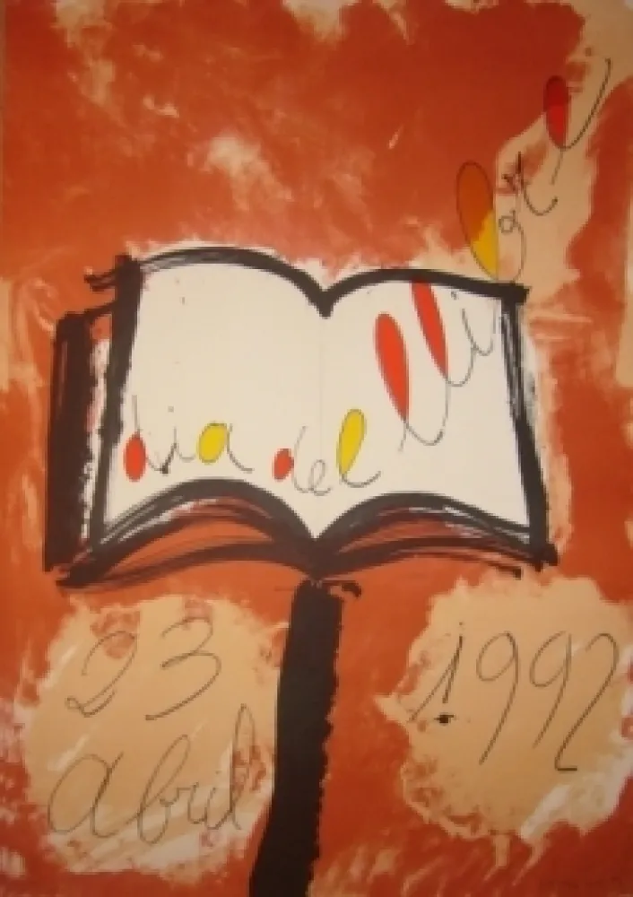 Lithografie Ràfols Casamada - Dia del llibre 23 abril 1992 