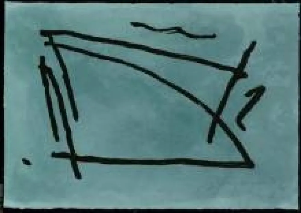 Aquatint Ràfols Casamada - El passeig del poeta / The Poet's Walk