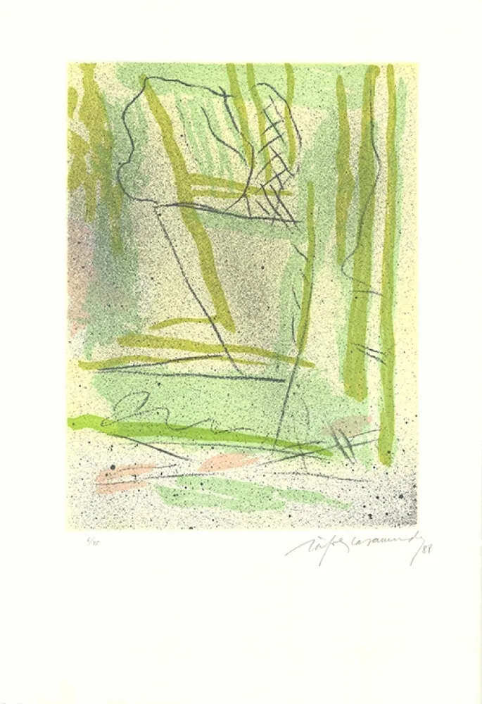 Ets En Aquatint Ràfols Casamada - Floral-3