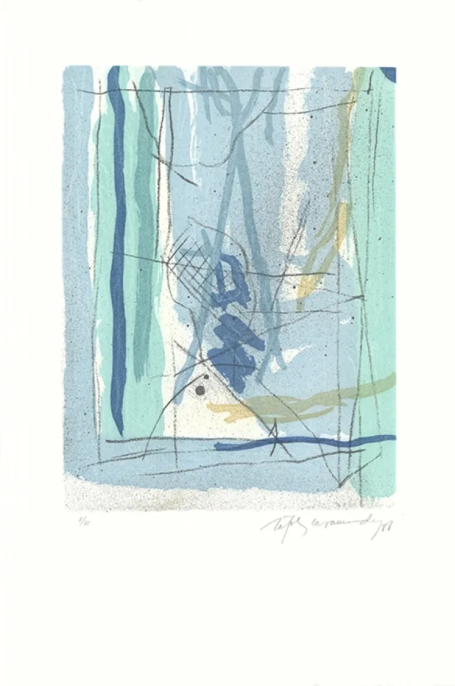 Ets En Aquatint Ràfols Casamada - Floral-4