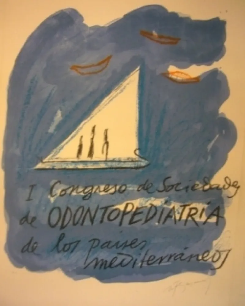 Lithografie Ràfols Casamada - I Congreso de Sociedada de ODONTOPEDIATRIA