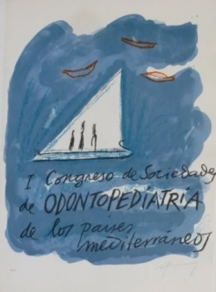 Lithografie Ràfols Casamada - I CONGRESO DE SOCIEDADA DE ODONTOPEDIATRIA