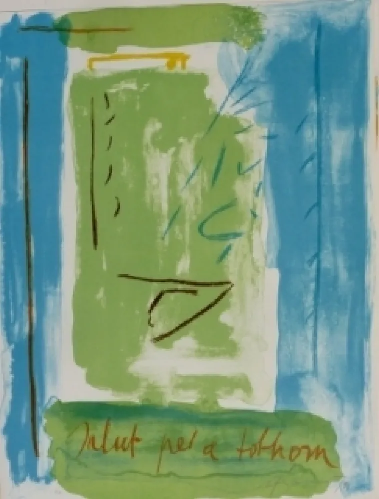 Lithografie Ràfols Casamada - Salut pel a tolhom