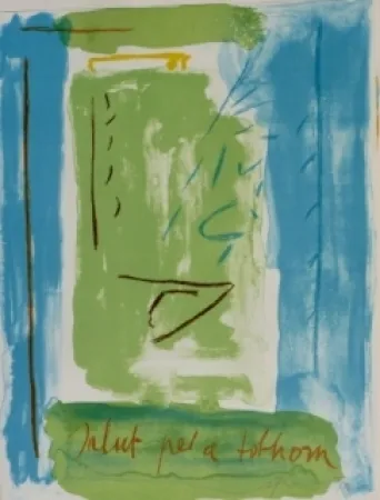 Lithografie Ràfols Casamada - Salut pel a tolhom