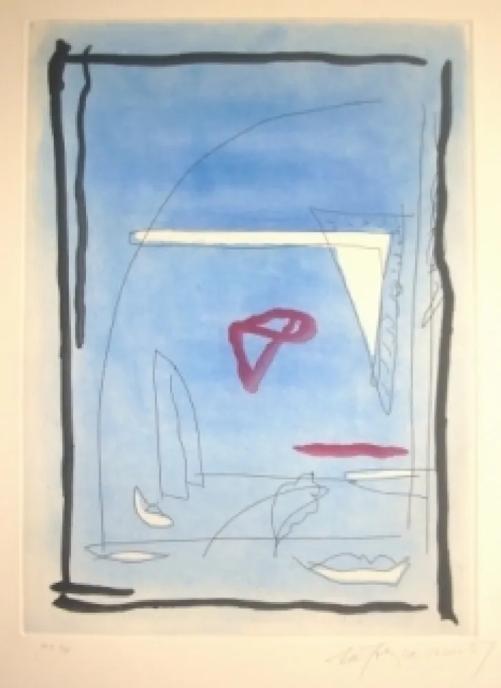 Ets En Aquatint Ràfols Casamada - Sans titre 13