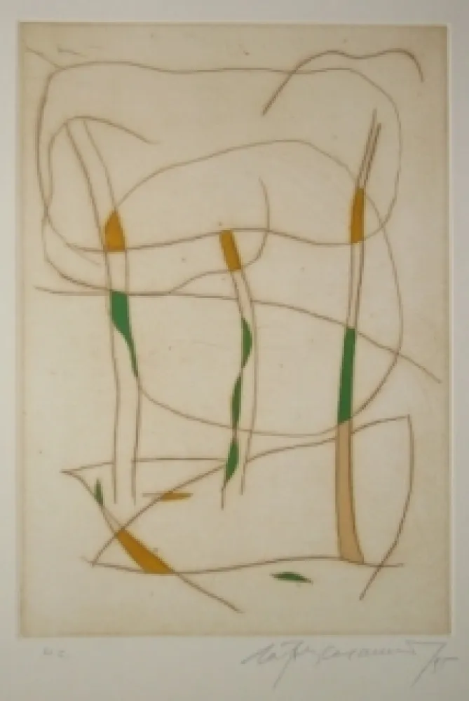 Ets En Aquatint Ràfols Casamada - Sans titre 15