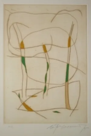 Ets En Aquatint Ràfols Casamada - Sans titre 15