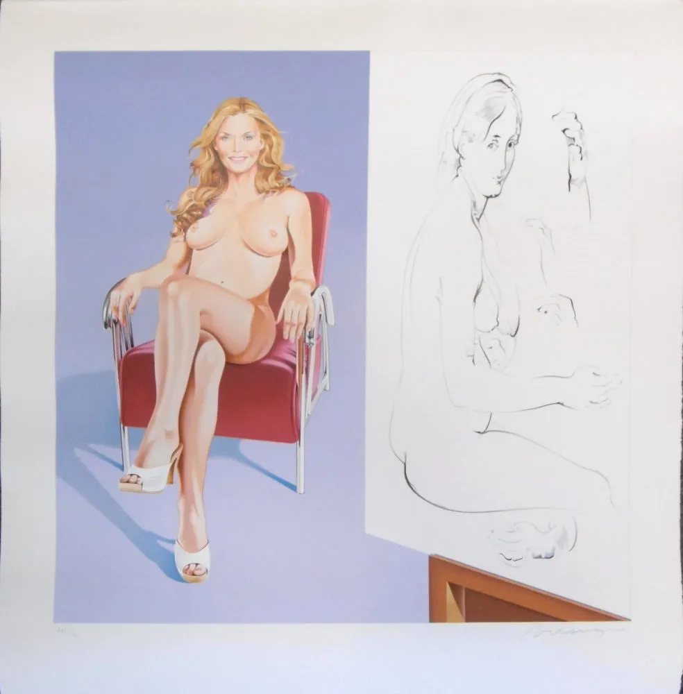 Lithografie Ramos - Drawing Lesson