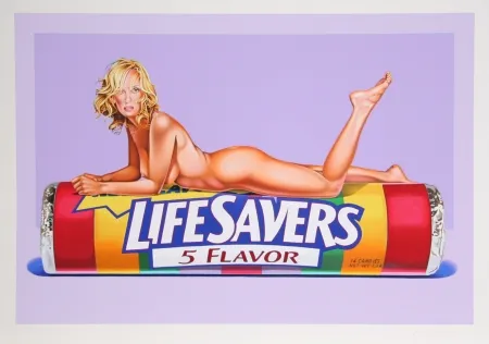 Lithografie Ramos - Five Flavor Funny (Uma Thurman)