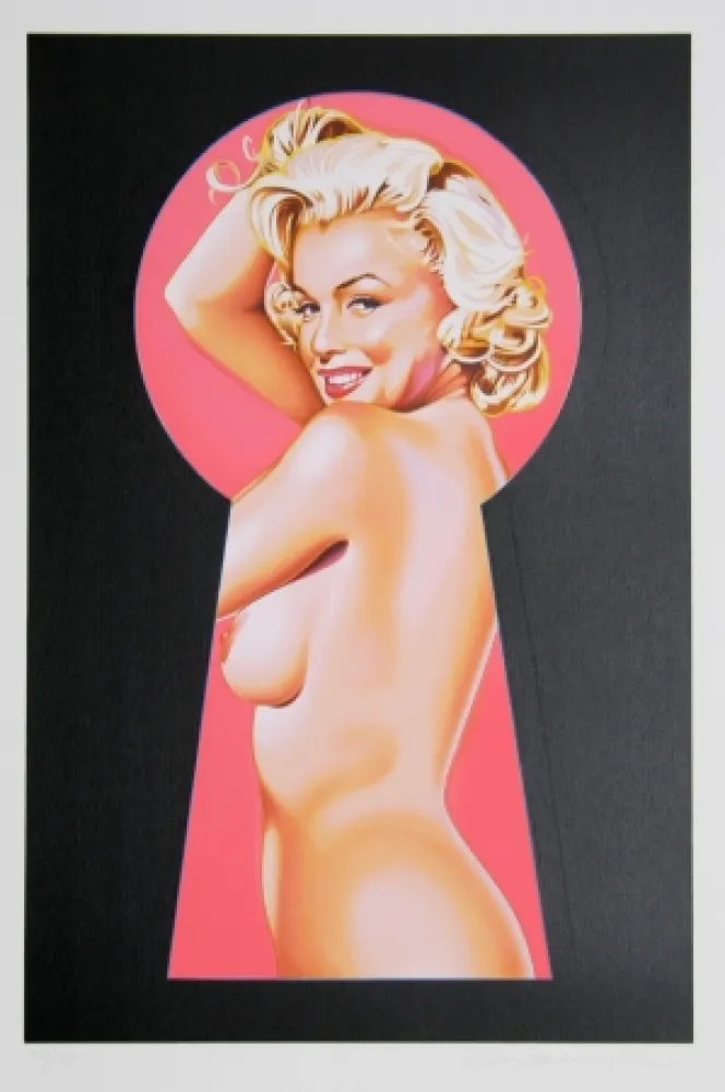 Lithografie Ramos - Peek a Boo Marilyn 1