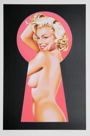 Lithografie Ramos - Peek a Boo Marilyn 1