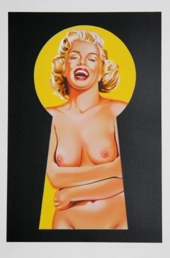 Lithografie Ramos - Peek a Boo Marilyn 3