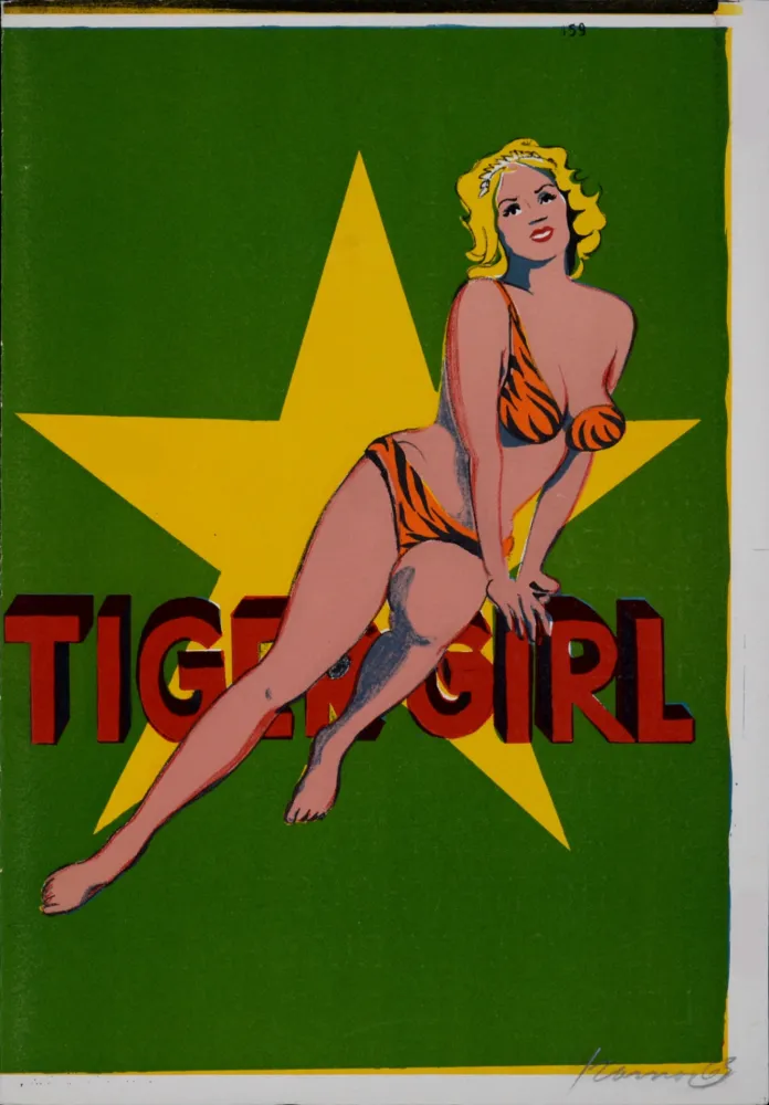 Lithografie Ramos - Tiger Girl, 1964 - Hand-signed!