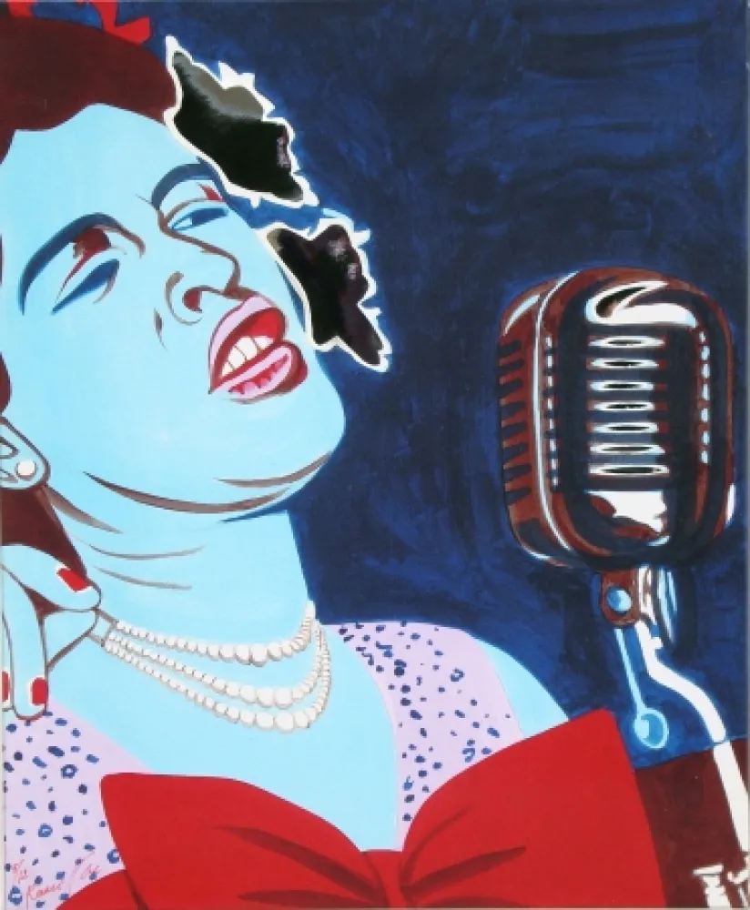 Zeefdruk Rancillac - Billie Holiday