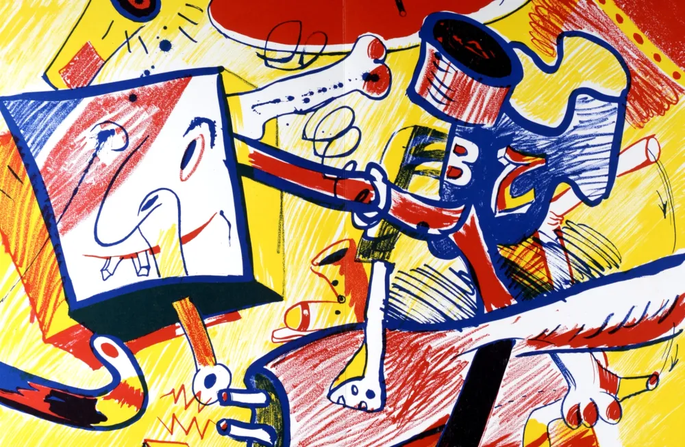 Lithografie Rancillac - Composition, 1964