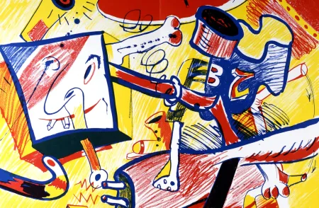 Lithografie Rancillac - Composition, 1964