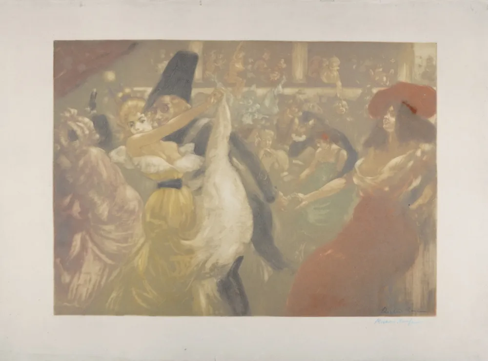 Ets En Aquatint Ranft - Le bal, c. 1900