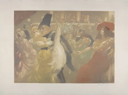 Ets En Aquatint Ranft - Le bal, c. 1900
