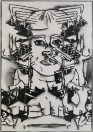 Lithografie Ratcliff - No wonder nobody will play with you if you insist on being white all the time 