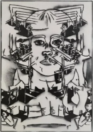 Lithografie Ratcliff - No wonder nobody will play with you if you insist on being white all the time