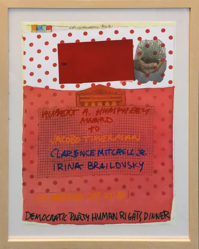 Lithografie Rauschenberg - DEMOCRATIC PARTY HUMAN RIGHTS DINNER