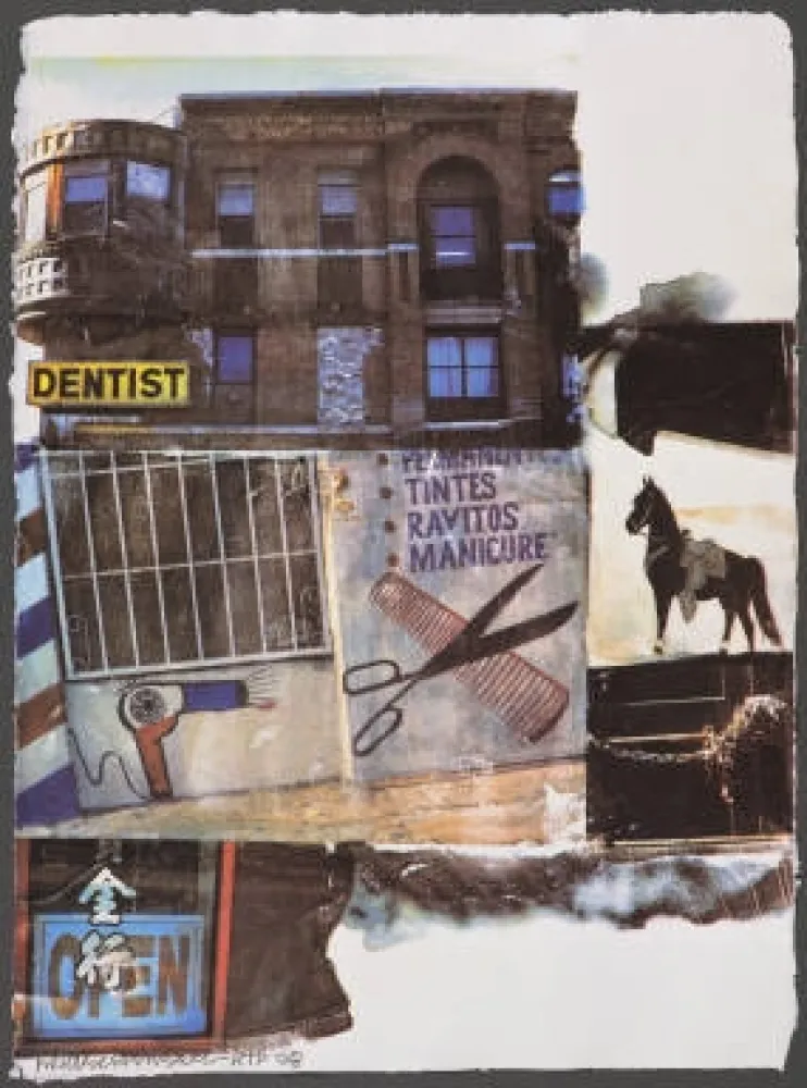 Zeefdruk Rauschenberg - L.A. Uncovered #10