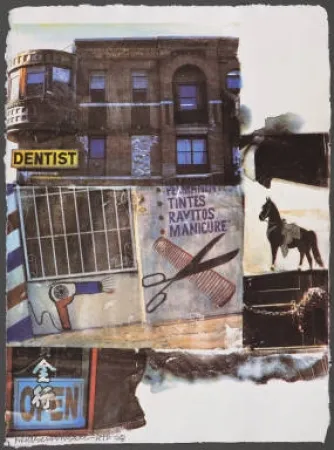 Zeefdruk Rauschenberg - L.A. Uncovered #10