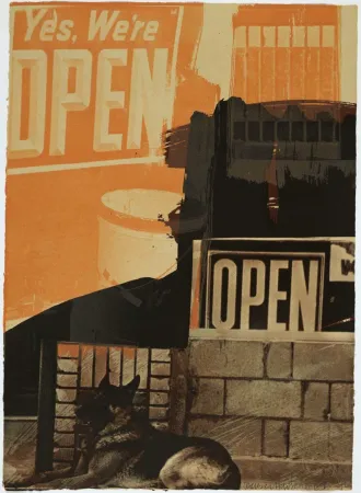 Lithografie Rauschenberg - Murmurs, from Illegal Tender L.A.