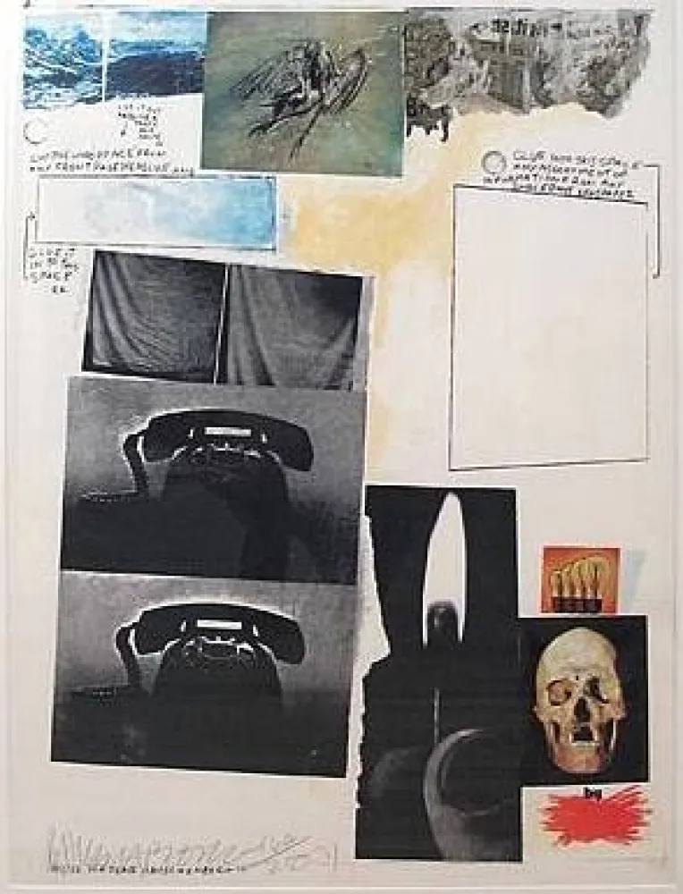 Zeefdruk Rauschenberg - Poster for Peace