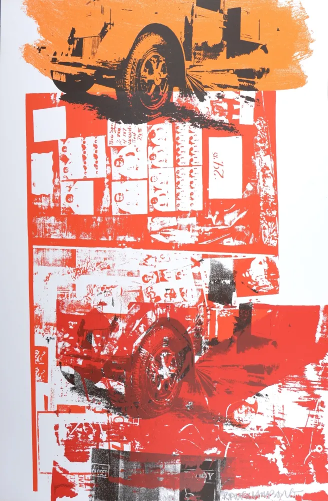 Zeefdruk Rauschenberg - Read-Bleed