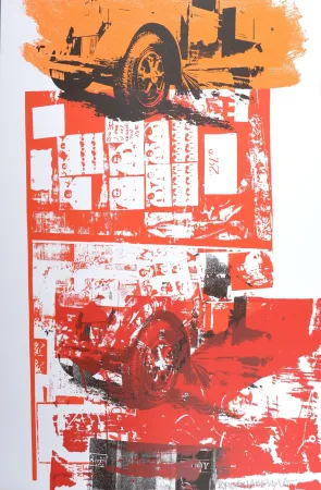 Zeefdruk Rauschenberg - Read-Bleed