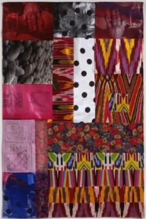 Geen Techniek Rauschenberg - Samarkand Stitches IV ,  1988