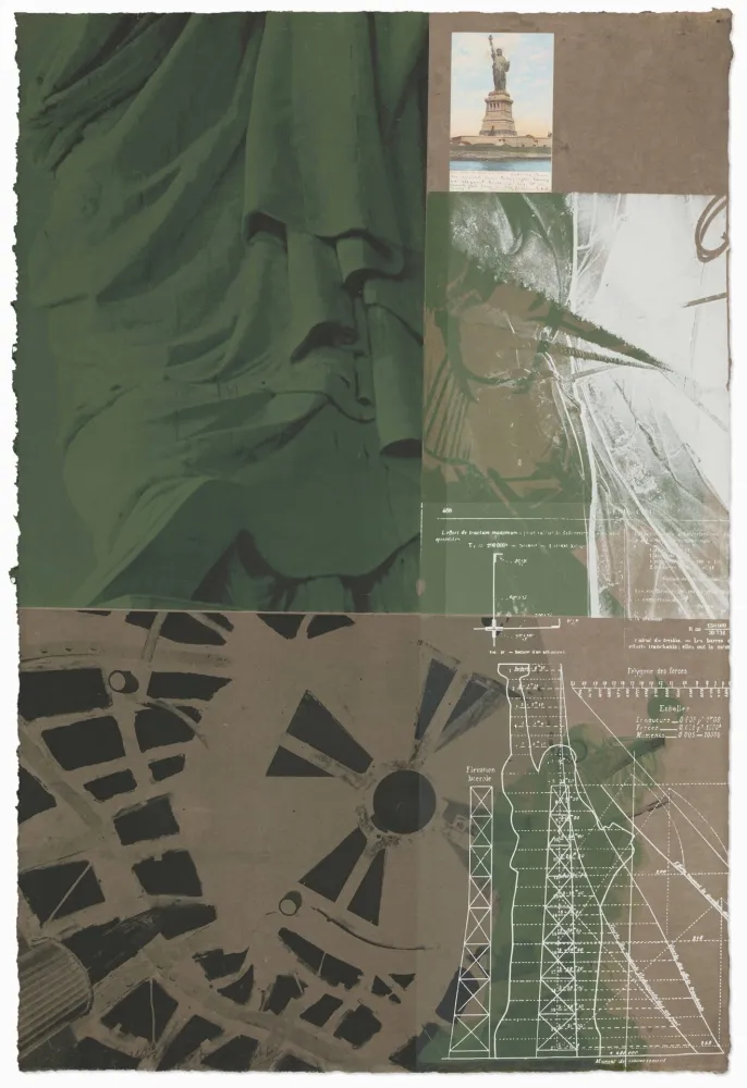 Zeefdruk Rauschenberg - Statue of Liberty