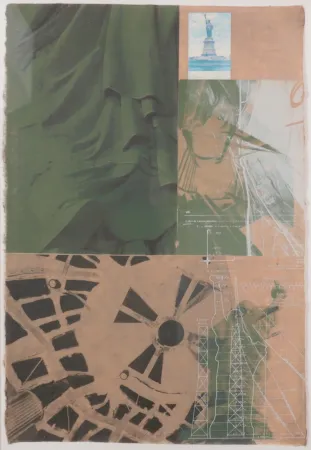 Zeefdruk Rauschenberg - Statue of Liberty