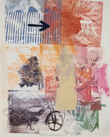 Lithografie Rauschenberg - Untitled (Arrow)