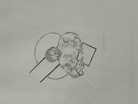 Gravure Raveel - Tegenover het vlak