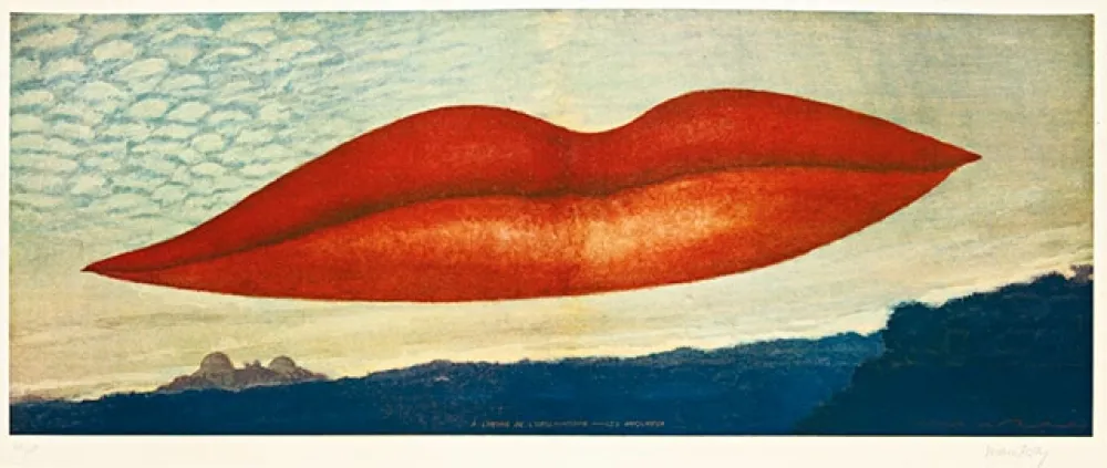 Lithografie Ray - A l'heure de l'observatoire – Les Amoureux 