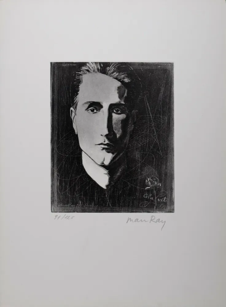 Ets En Aquatint Ray - Cela Vit (Portrait of Marcel Duchamp), 1971 - Hand-signed & numbered