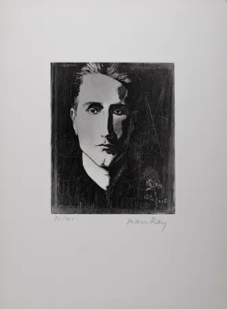 Ets En Aquatint Ray - Cela Vit (Portrait of Marcel Duchamp), 1971 - Hand-signed & numbered