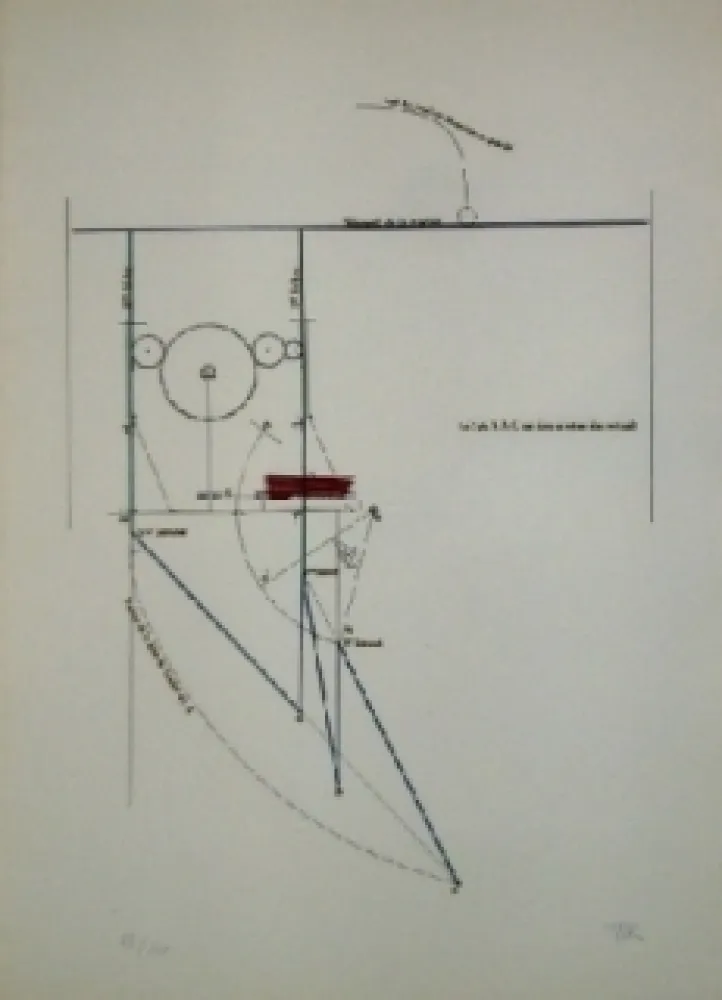 Ets En Aquatint Ray - COMBAT DE BOXE