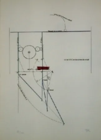 Ets En Aquatint Ray - COMBAT DE BOXE