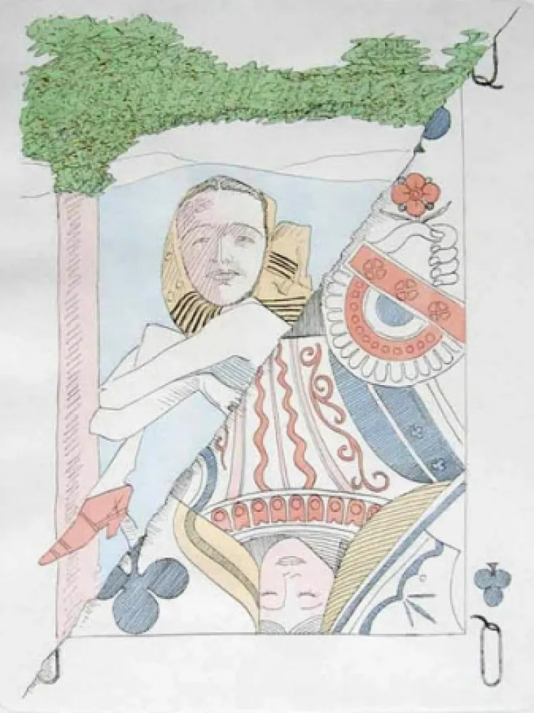 Aquatint Ray - Dame de Trefle