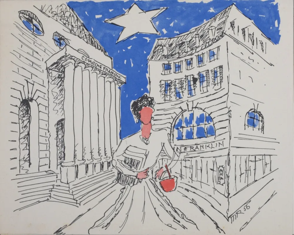 Lithografie Ray - La nouvelle bibliothèque 