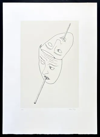 Lithografie Ray - Man Ray (1890–1976) - Maschere - Lithograph on paper