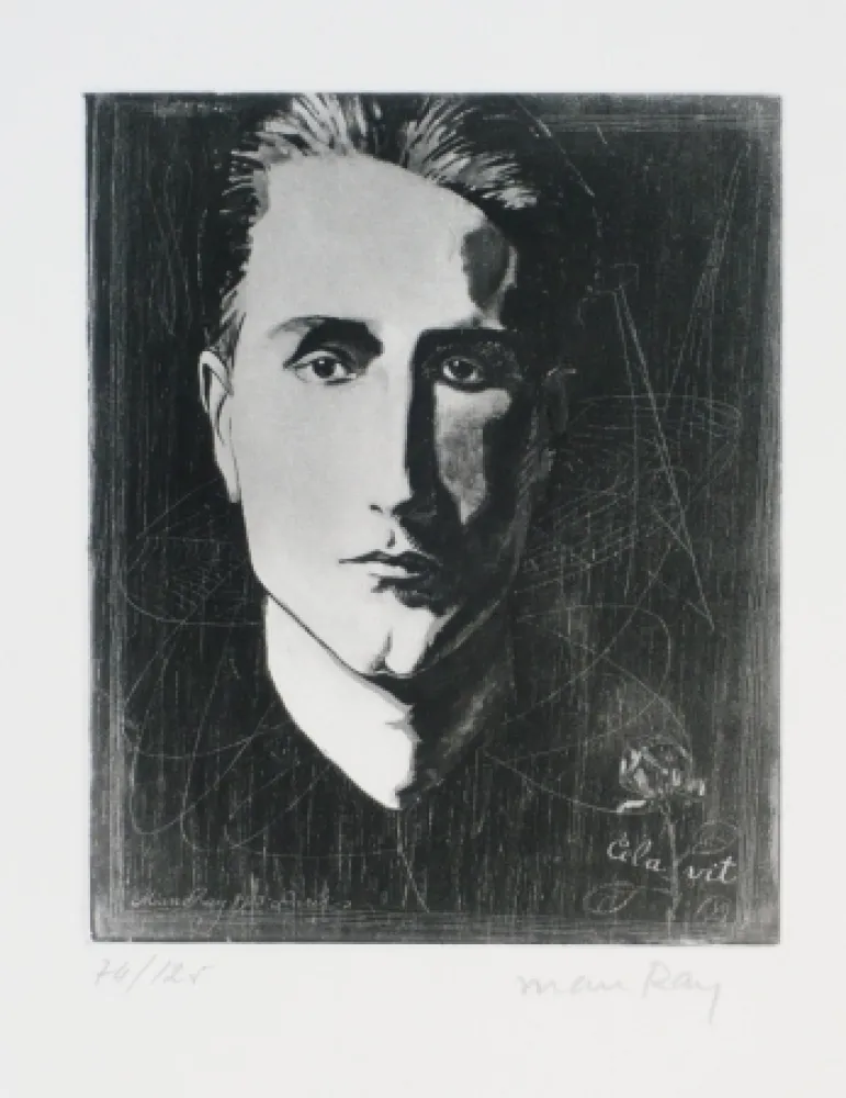 Ets En Aquatint Ray - Portrait de Marcel Duchamp