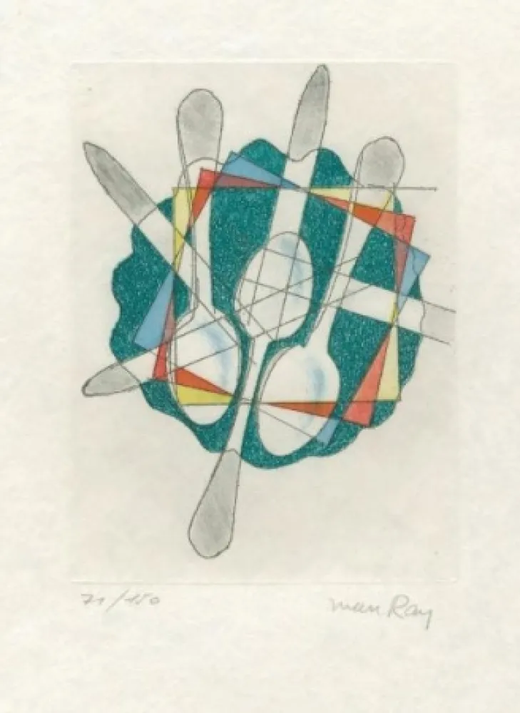 Ets En Aquatint Ray - Sans  titre (pour Electro-magie)