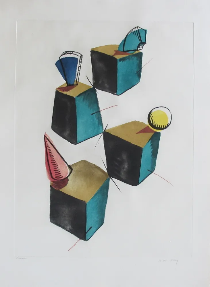 Ets En Aquatint Ray - Transfiguration d'un cactus