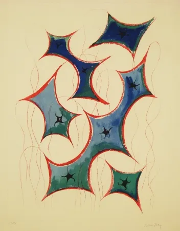 Ets En Aquatint Ray - Transfiguration d'un cactus